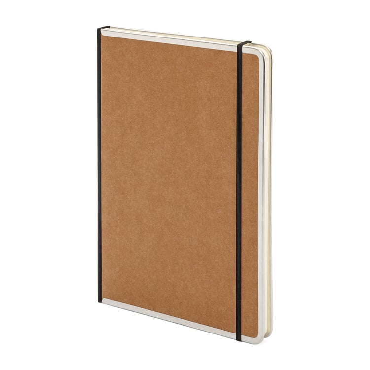 Notebook metal edge A4, Blank, Brown | Manufactum