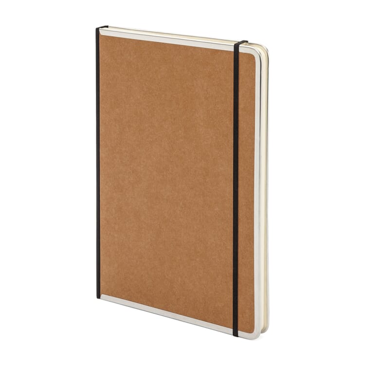 Notesbog med metalkant A4, Blank