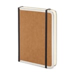 Notizbuch Metallkante B6 Liniert Braun