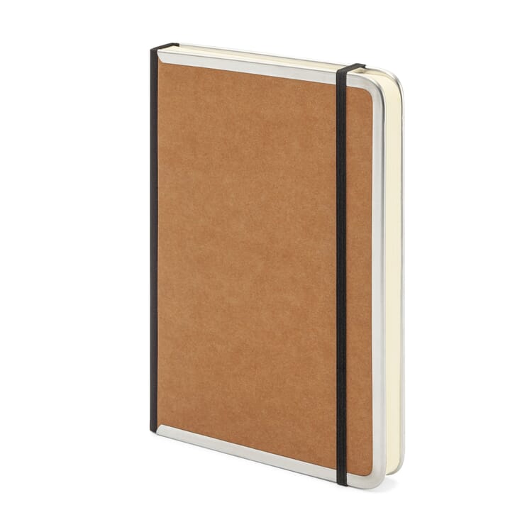 Notesbog med metalkant A5, Ruled