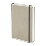 Notizbuch Metallkante A5 Liniert Grau