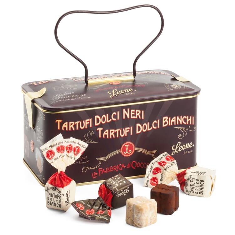 Truffle chocolates mixed, 150 g can