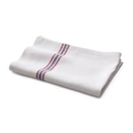 Kitchen Towel Made of Striped Linen White