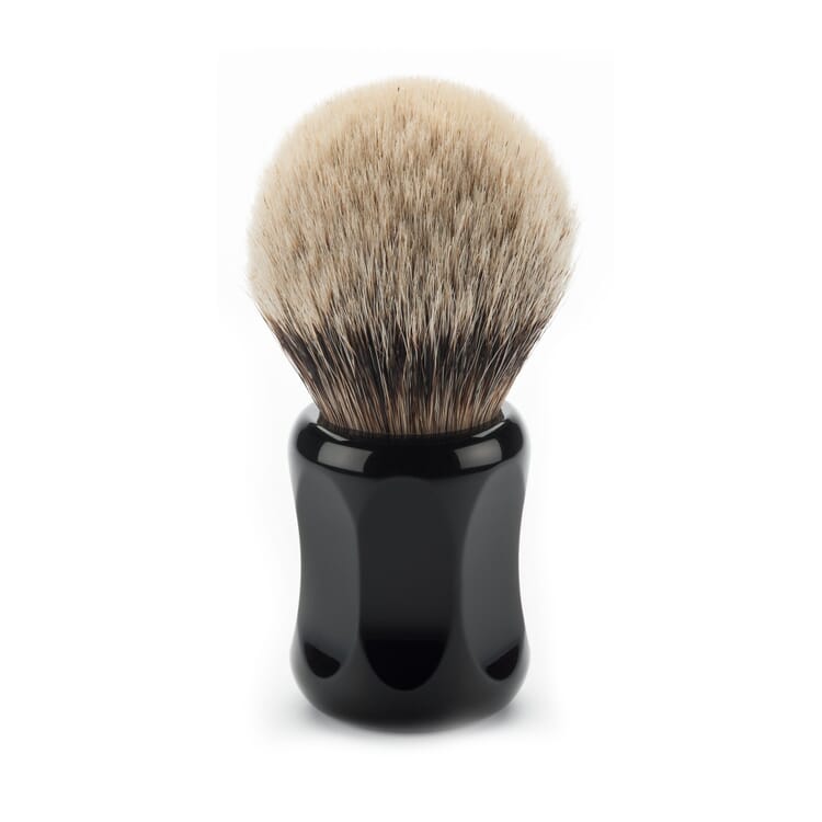 Shaving brush badger hair black, Large