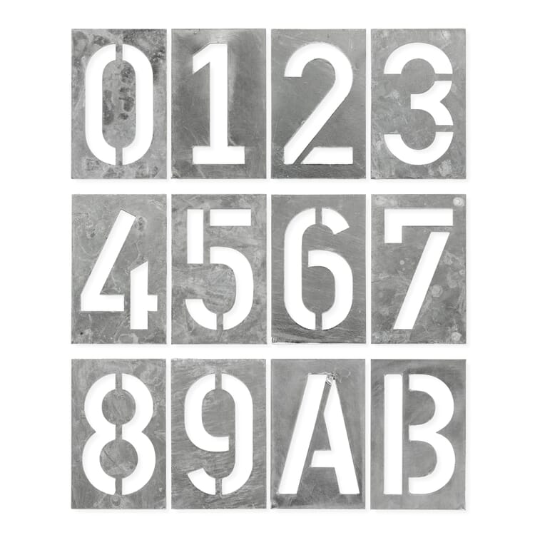 Numero civico Spiekermann Industrial, Zincato a caldo