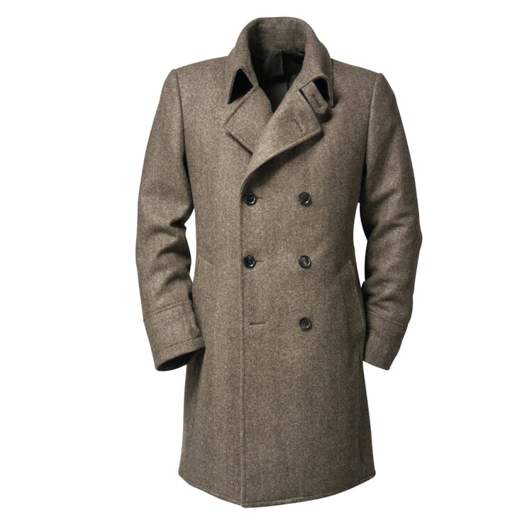 Manteau pour homme Alpago à chevrons, Braun-beige-mélange