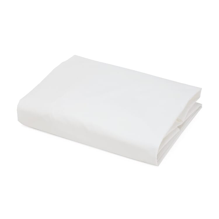 Fitted sheet percale, White