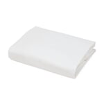 Percale Fitted Sheets White 90 × 200 cm