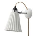 Wall lamp Bone China Fluted Cable + Switch