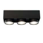 Overflademonteret spotlight Wittenberg RAL 9005 Jet sort