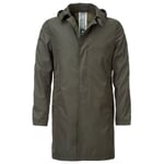 Men coat recycled polyester Olive