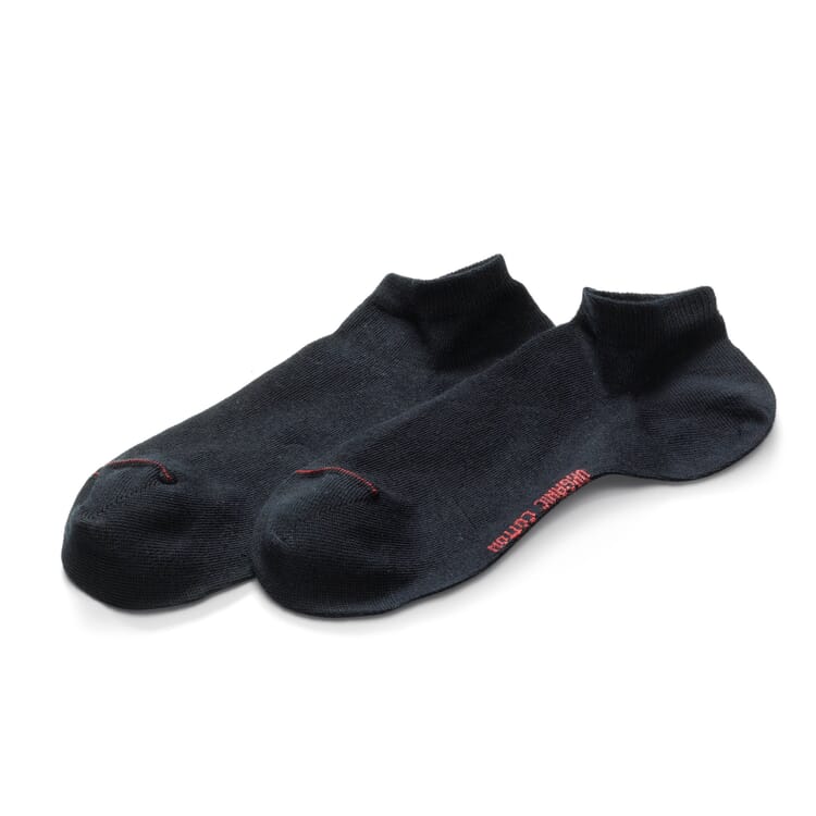 Unisex-sneakersokker", Sort