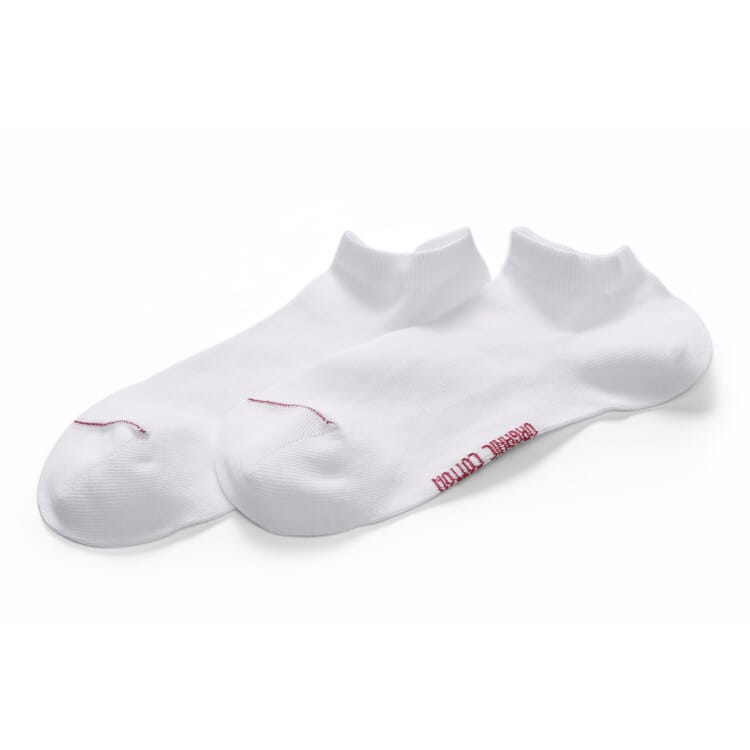 Chaussettes de sneakers unisexes, Blanc