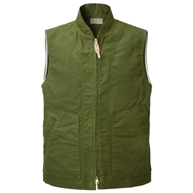 Men’s Outdoor Vest Made of Unlined Cotton Fabric