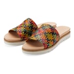 Women’s Leather Weave Mules by Werner Multicolour