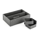 Utensilienbox Pappe Grau