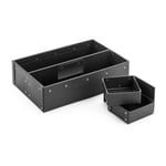 Utensilienbox Pappe Schwarz