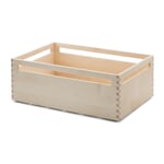 Caisse empilable en bois d'érable hauteur 16 cm