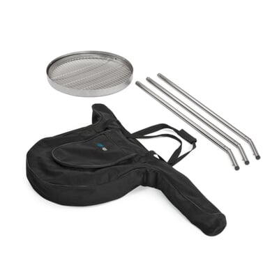 Barbecue Pivotant Avec Manivelle - Grille Inox 60cm Et Trépied Réglable
