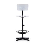 Bar chair Werkstol RAL 9005 Jet black