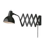 Scissor wall lamp Black