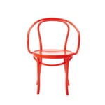 Chaise avec accoudoirs B-9 RAL3026 Rouge clair brillant