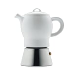 Espresso maker with porcelain pot