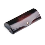 Funda de gafas plegable de piel de vacuno Grande