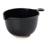 Cuenco de resina de melamina Cuenco ancho Negro