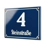 Vienna House Number Plaque Enamel by Riess