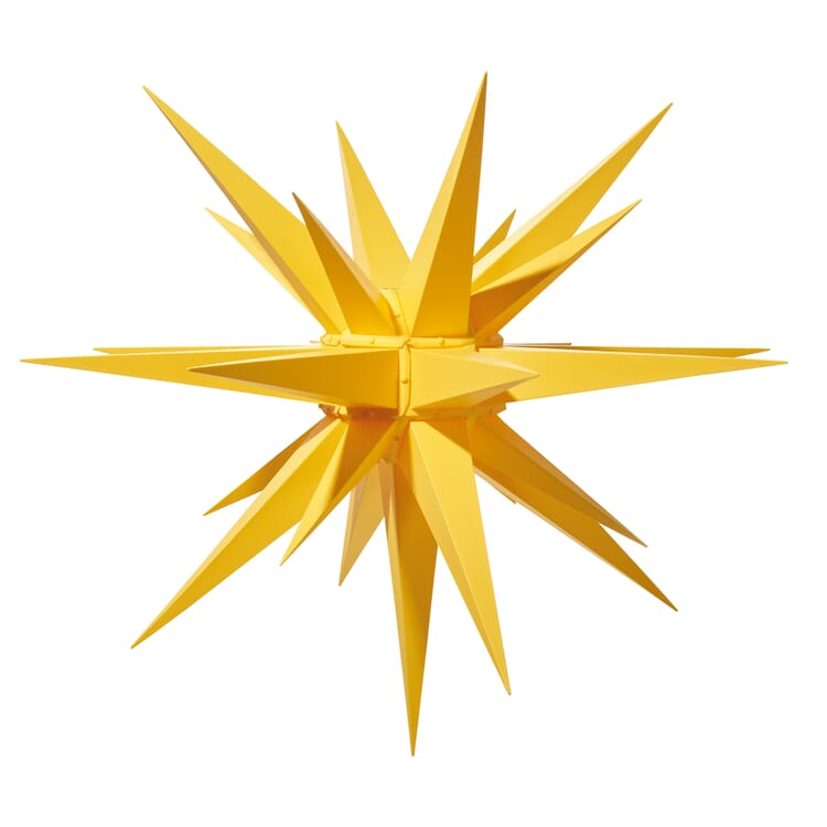 Moravian Star for Outside Use, Yellow