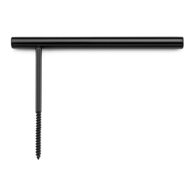Line Hook Toilet Paper Holder, RAL 9005 Jet black