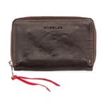 Billetera Supercourse Marrón oscuro / rojo
