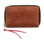 Porte-monnaie Supercourse Marron clair / rouge