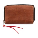 Purse Supercourse Light Brown and Red