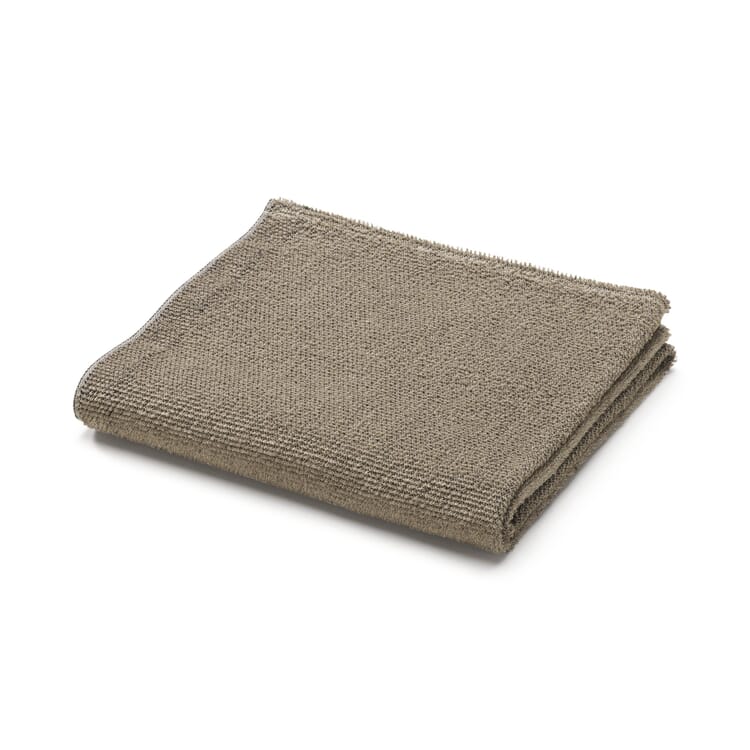 Towel linen terry black-nature, Towel