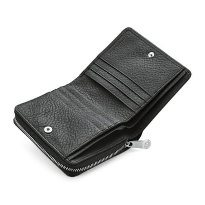 Sonnenleder Geldbörse, Schwarz Manufactum