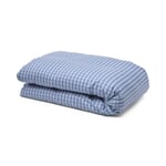 Bettbezug Flanell Hochficht-Karo Blau 155 × 220 cm