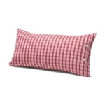 Pillow Case Made of Flannel in Hochficht Check Pattern Red 40 × 80 cm