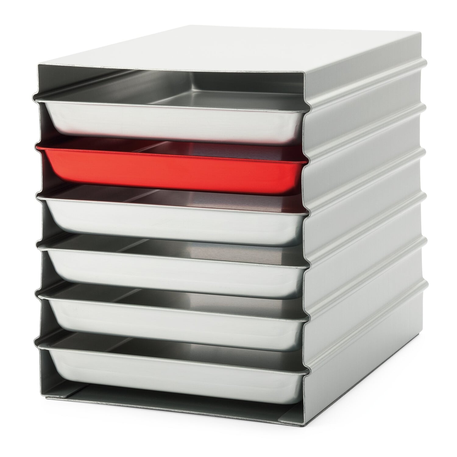 Stacked Trays Alumoule, Large Manufactum