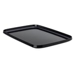 Tray Made of Melamine Resin Large Black