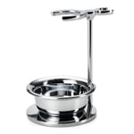 Shaving stand zinc chrome plated with bowl