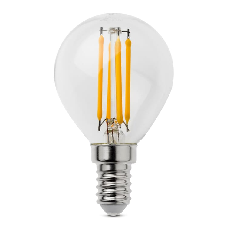 LED filament ball lamp E14, E 14, 4,5 W