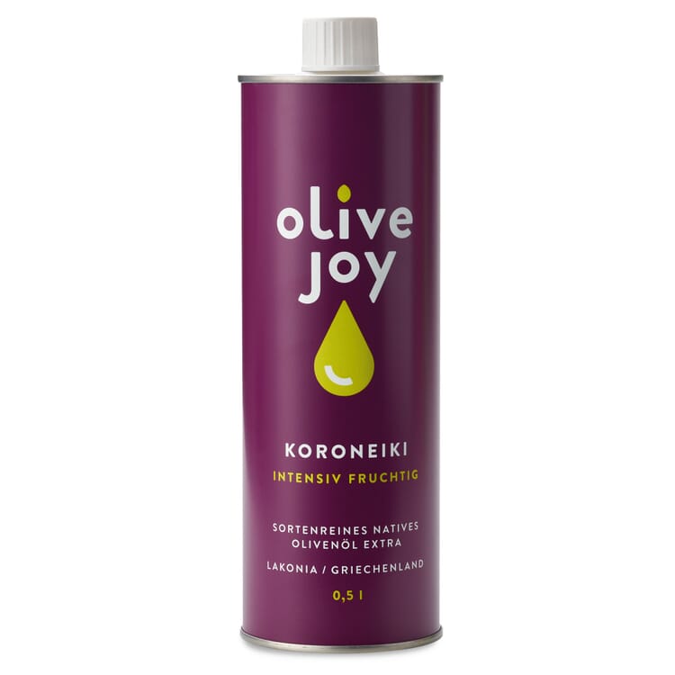 Olijf Joy olijfolie Koroneiki uitgebalanceerd heet