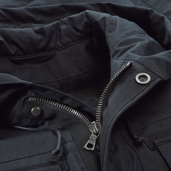 Heren Parka Jas EtaProof® Donkerblauw, close-up