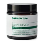 Toothpowder by Manufactum Calcium Carbonate and Peppermint Oil 120 ml Glass Jar
