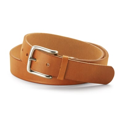 Grease leather belt nature, Brown | Manufactum