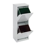 Armario plegable de acero 2 cubos