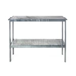 Galvanized steel planting and barbecue table