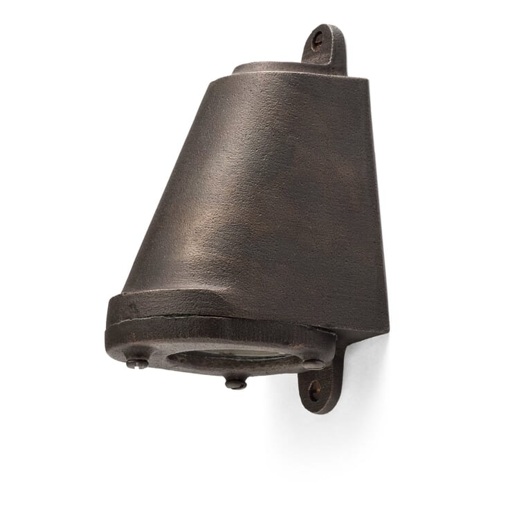 Luce di coperta, Bronzo fuso patinato scuro